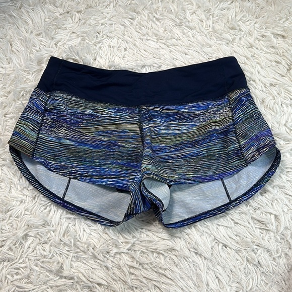Lululemon Speed Up Short *2.5" Interconnect Blue Multi / True Navy - Picture 1 of 6